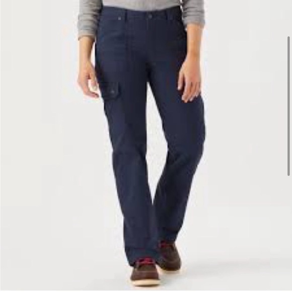 Duluth Trading DuluthFlex Fire Hose Slim Leg Cargo Pants, Black - Size 10 - Picture 2 of 8